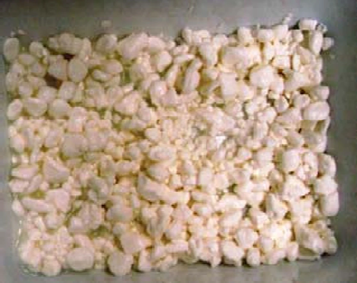 Queso Cottage — túnel de drenaje continuo con tambor perforado y cinturón plástico ajustable